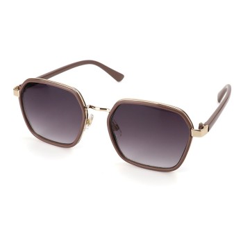 POM : Geometric Metal Frame Sunglasses