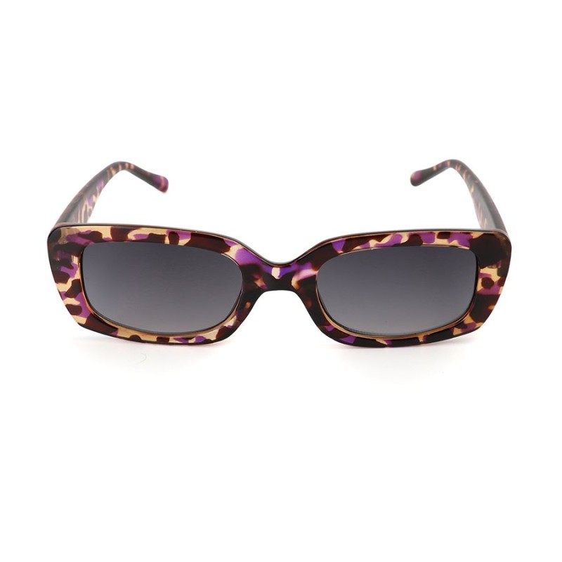 POM : Bold Rectangle  Purple Frame Sunglasses