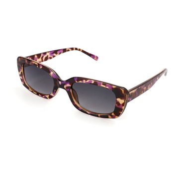 POM : Bold Rectangle  Purple Frame Sunglasses