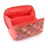 POM : Coral Red Velvet Fold Out Vanity Case