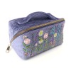POM : Lilac Blue Velvet Fold Out Vanity Case