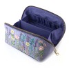 POM : Lilac Blue Velvet Fold Out Vanity Case