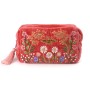 POM : Salmon Pink Wile Meadow Travel / Make Up Bag