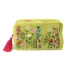 POM : Green Velvet Travel / Make Up Bag