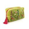 POM : Green Velvet Travel / Make Up Bag