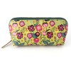 POM : Recycled Leather Travel Case/Pouch - Yellow Mix Retro Floral