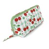POM : Recycled Leather Travel Case/Pouch - Cherry & Gingham