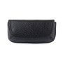 POM : Black Vegan Leather Glasses Case
