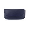 POM : Navy Vegan Leather Glasses Case