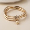 POM: Golden Triple Bangle Stack