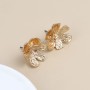 POM: Golden Floral Bloom Stud Earrings