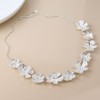 POM: Silver Plated Floral Bloom Collar Necklace