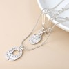 POM: Double Layer Mottled Pendants Necklace