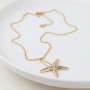 POM: Golden Starfish Necklace