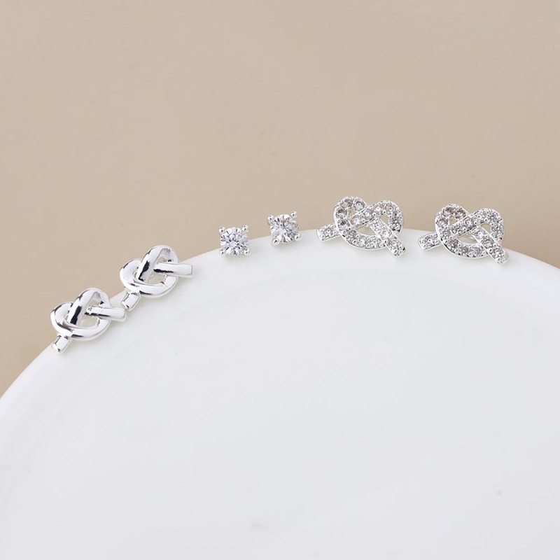 POM: Silver Plated Pair Stud Earrings Pack