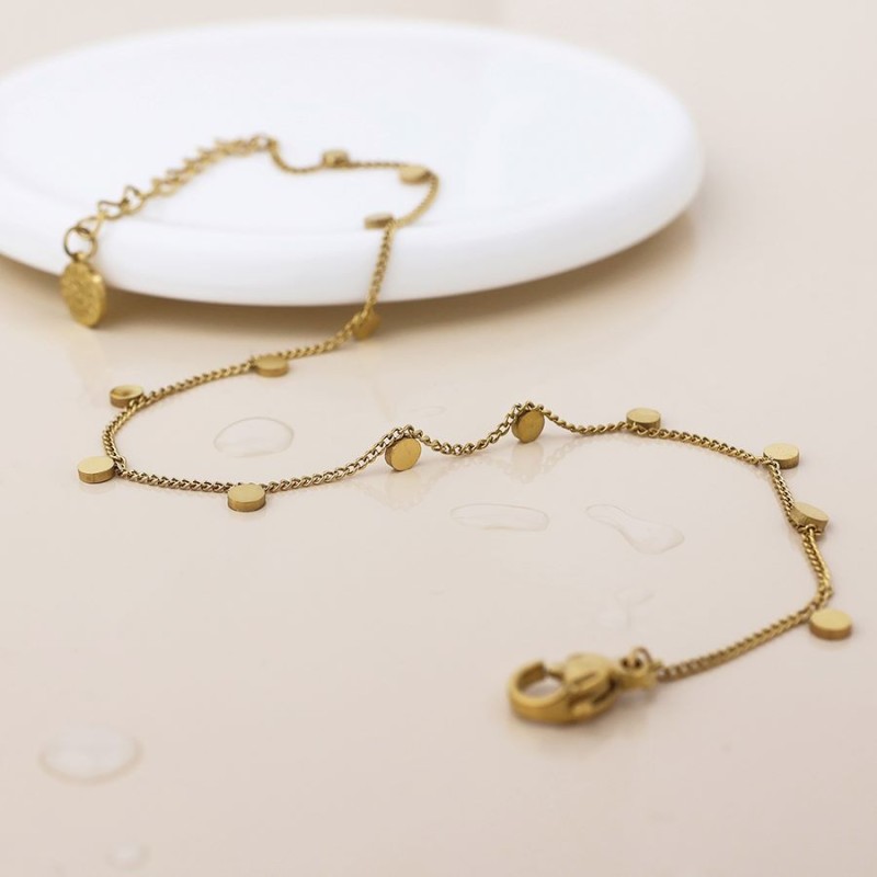 POM: Tiny Disc Anklet Chain