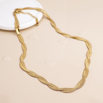 POM: Plaited Liquid Chain Necklace