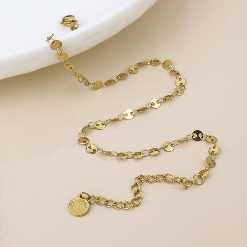 POM: Fine Disc Chain Anklet