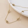 POM: Gold Plated Knot Station Necklace
