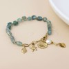 POM: Aqua & Bead Bracelet with Sea Side Charms