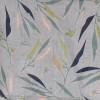 POM : Grey Mix Leaf Print Organic Cotton Scarf