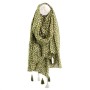 POM : Olive Green Organic Cotton Scarf
