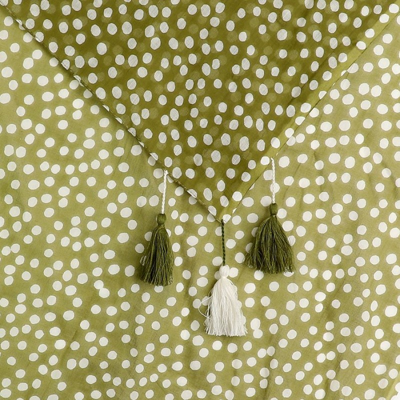POM : Olive Green Organic Cotton Scarf