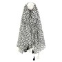 POM : White/Black Polka Dot Organic Cotton Scarf