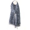 POM : Navy / White Ditsy Floral Modal Scarf