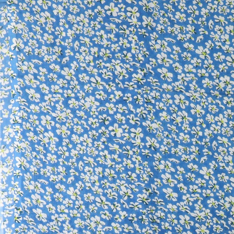 POM : Cobalt Blue Ditsy Floral Modal Scarf