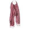 POM : Bright Pink Ditsy Floral Modal Scarf