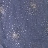 POM : Navy Speckle Foil Print Scarf