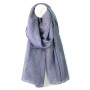 POM : Dove Metallic Grey Speckle Foil Print Scarf