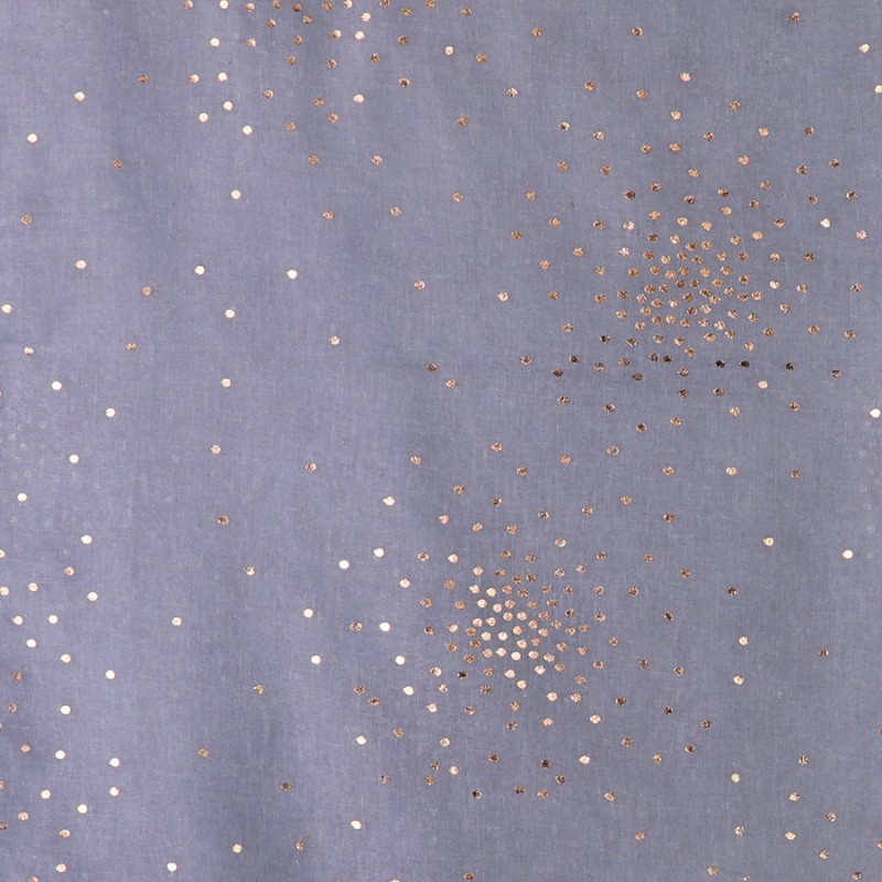 POM : Dove Metallic Grey Speckle Foil Print Scarf