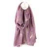 POM : Mauve with Rose Gold Foil Ginko Leaf Scarf