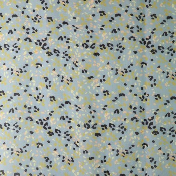 POM : Pale Mint Green Ditsy Print Recycled Scarf