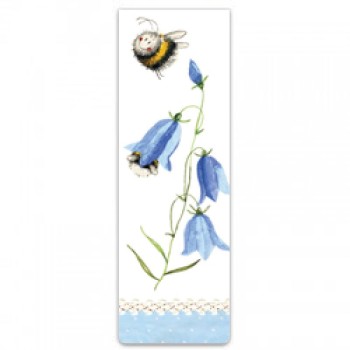ALEX CLARK: BOOKMARK - BEE AND HAREBELL