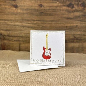 ALEX CLARK: CARD - RED GUITAR