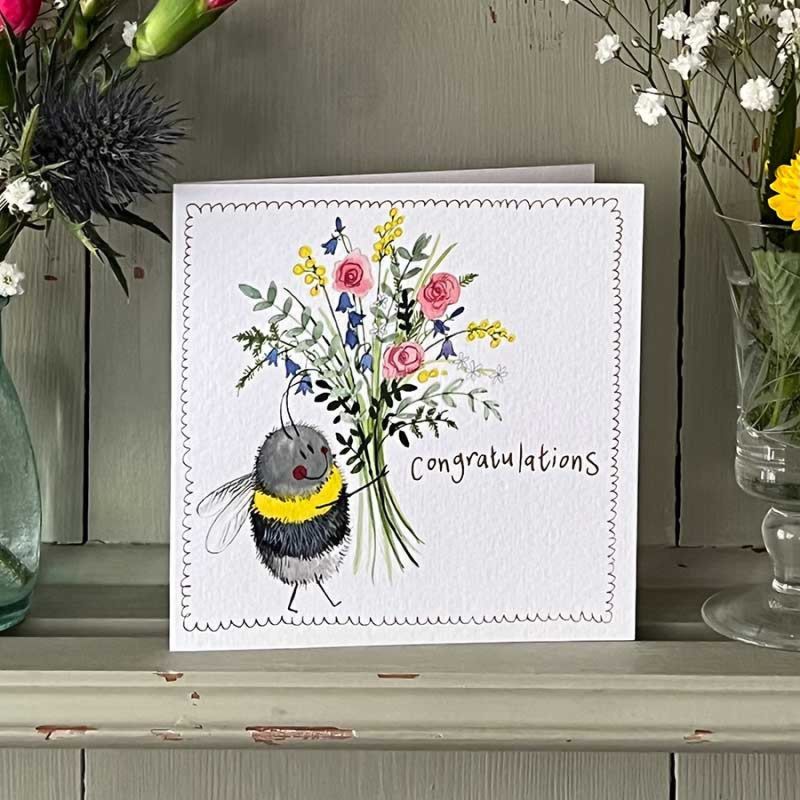ALEX CLARK: CARD - CONGRATULATIONS BEE