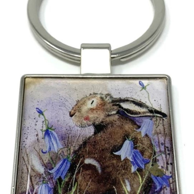 ALEX CLARK: KEY RING - HARE & HAREBELL