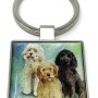ALEX CLARK: KEY RING - COCKAPOOS