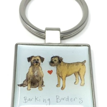 ALEX CLARK: KEY RING - BARKING BORDERS