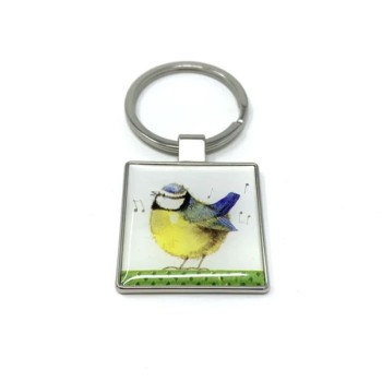 ALEX CLARK: KEY RING - BLUE TIT