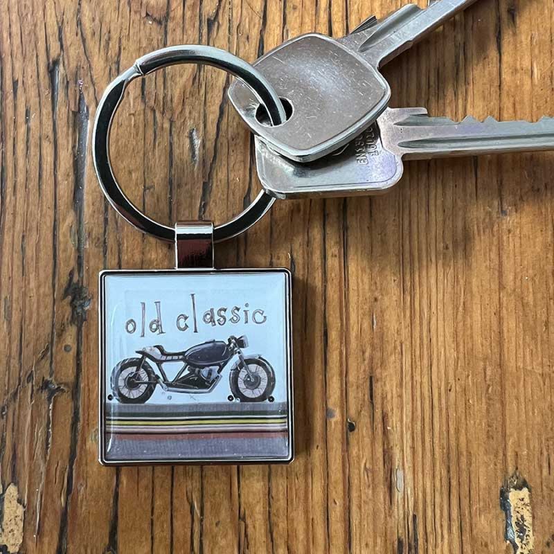 ALEX CLARK: KEY RING - CLASSIC BIKE