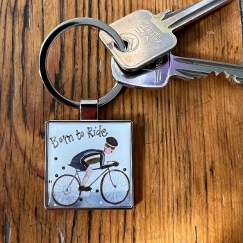 ALEX CLARK: KEY RING - BIKE RIDER