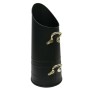 CASTLE LIVING COAL HOD BLACK WITH BRASS HANDLES