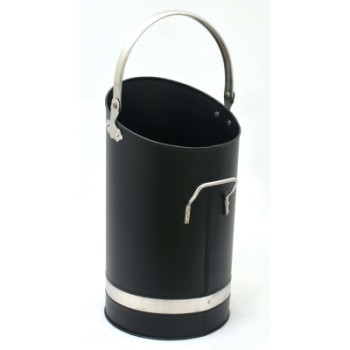 CASTLE LIVING SILVER BAND ELLIPSE COAL HOD