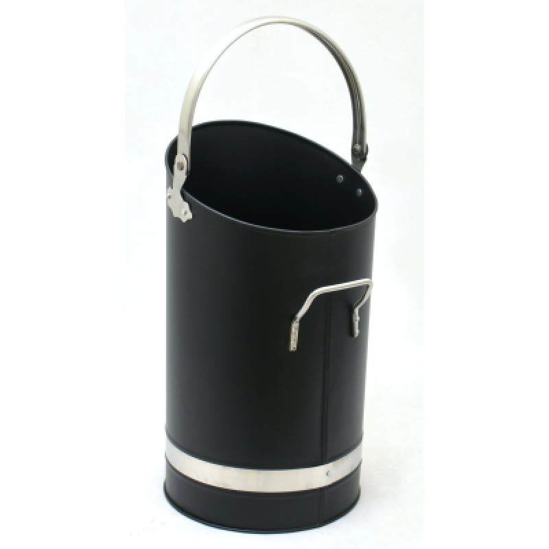 CASTLE LIVING SILVER BAND ELLIPSE COAL HOD