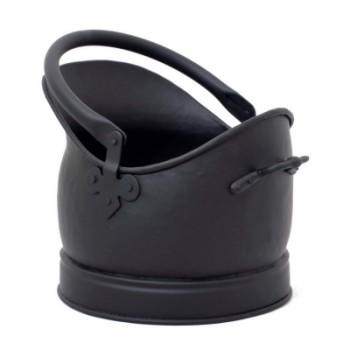 CASTLE LIVING HELMET COAL BUCKET BLACK