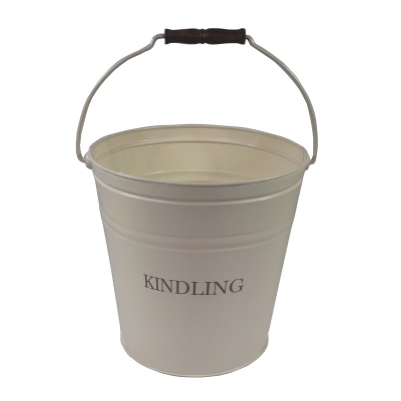 CASTLE LIVING IVORY KINDLING BUCKET